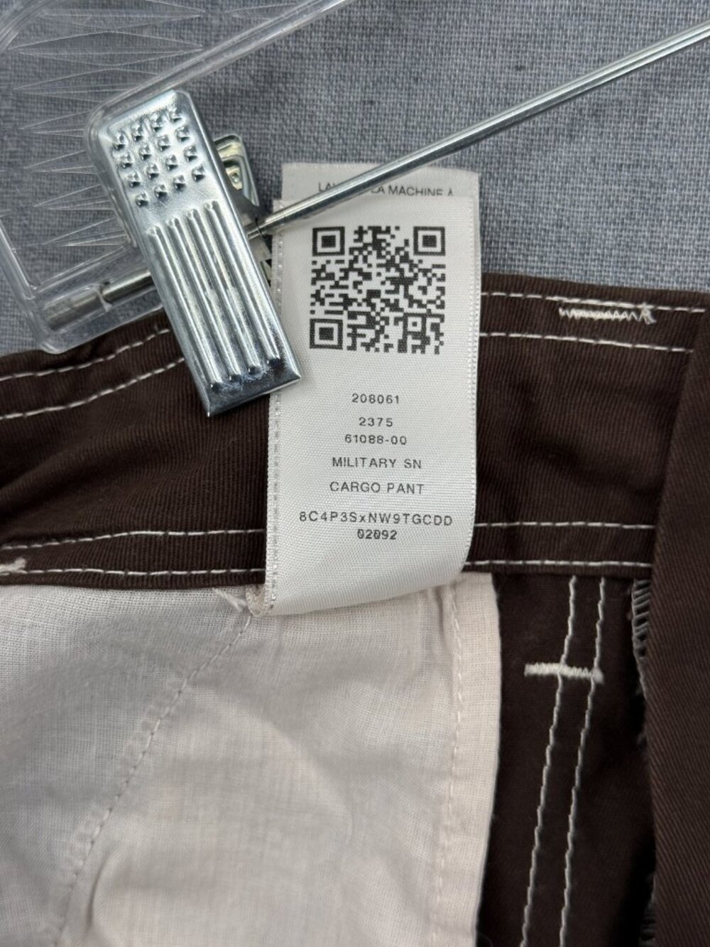 True Religion Military SN Cargo Pants Mens 32x30 Brown Flap Pockets Workwear - Picture 5 of 9
